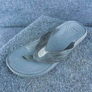Maui and Sons Coast Men Flip Flop Sandals Size 9 Medium Gray Synthetic Slip On‎